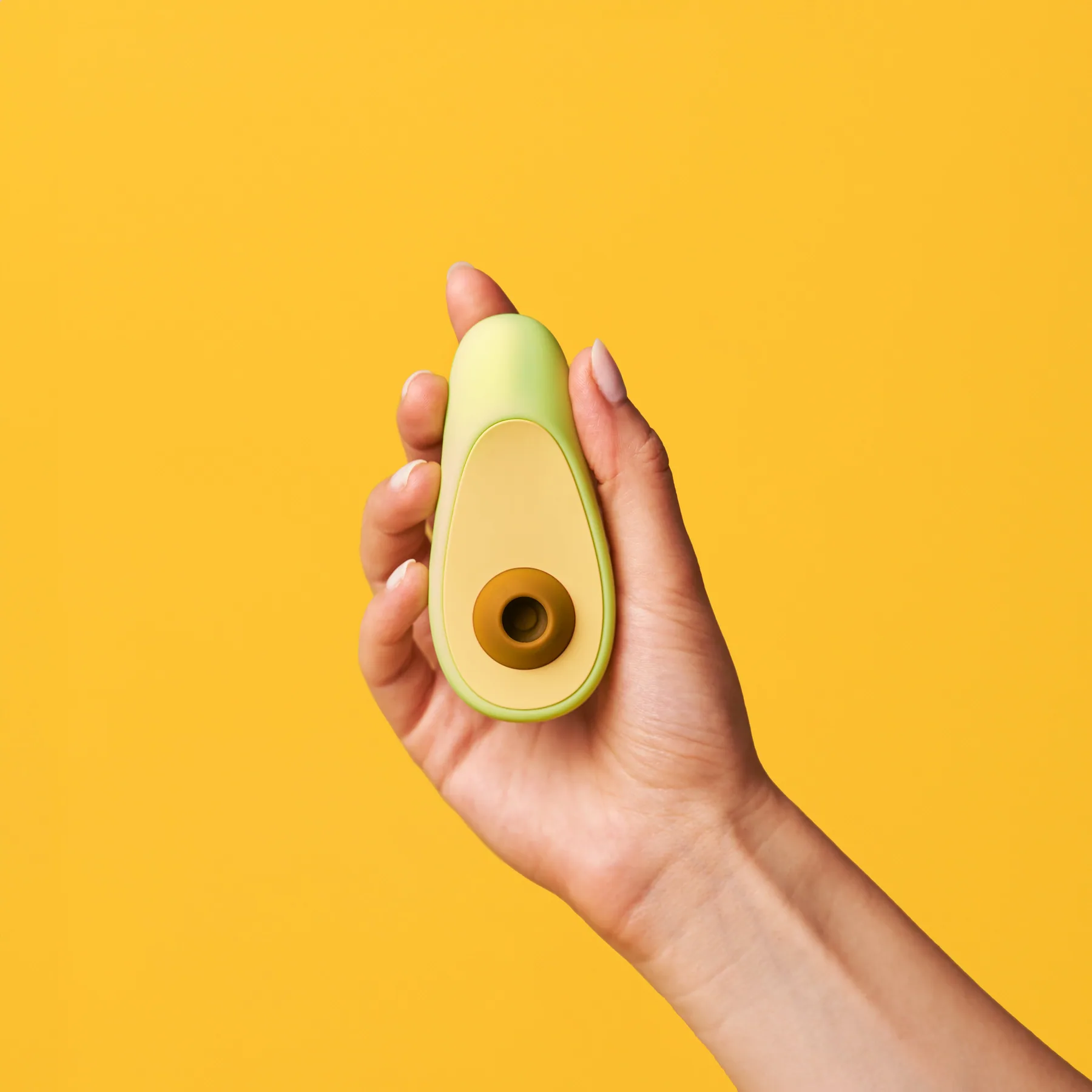 Avocado vibrator detail close-up